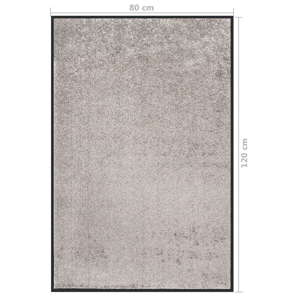 Graue Fußmatte Holly 80x120cm