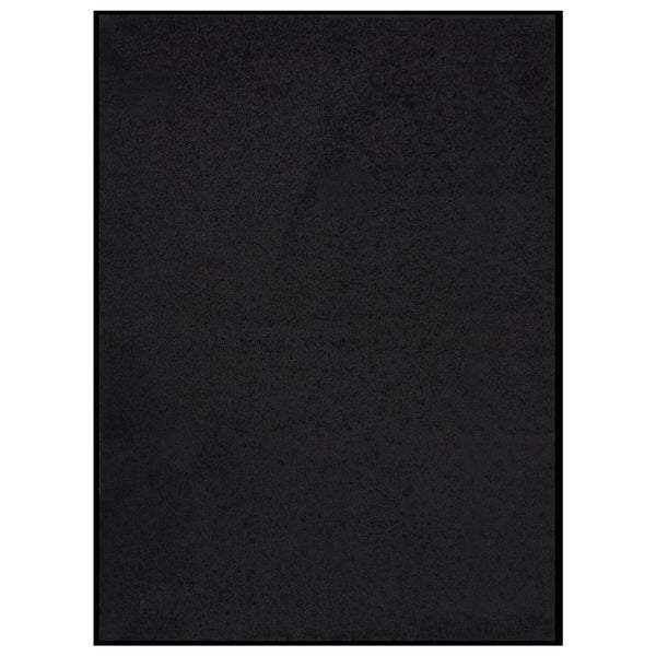 Schwarze Fußmatte Holly 60x80cm