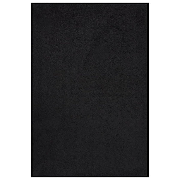 Schwarze Fußmatte Holly 80x120cm