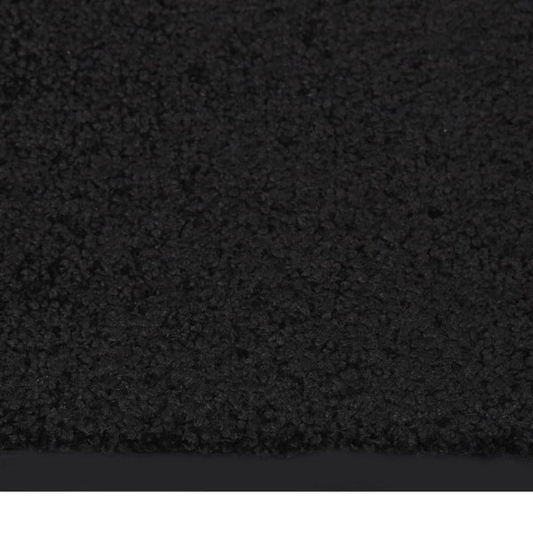 Schwarze Fußmatte Holly 80x120cm