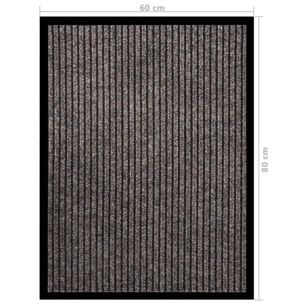 Beiger Fußabtreter Tenonia 60x80cm (gestreift)