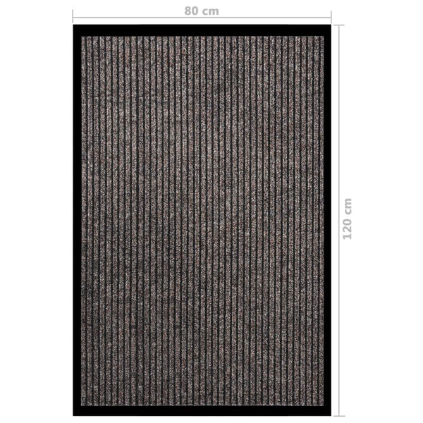 Beige Fußmatte Tenonia 80x120cm (gestreift)