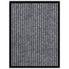 Graue Fußmatte Tenonia 40x60cm (gestreift)
