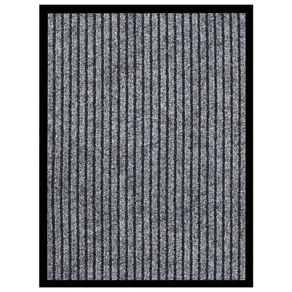 Graue Fußmatte Tenonia 40x60cm (gestreift)