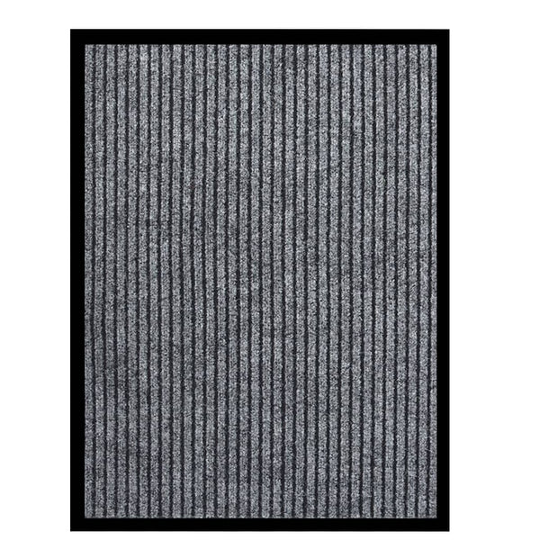 Graue Fußmatte Tenonia 60x80cm (gestreift)