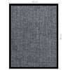 Graue Fußmatte Tenonia 60x80cm (gestreift)