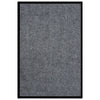 Graue Fußmatte Tenonia 80x120cm (gestreift)