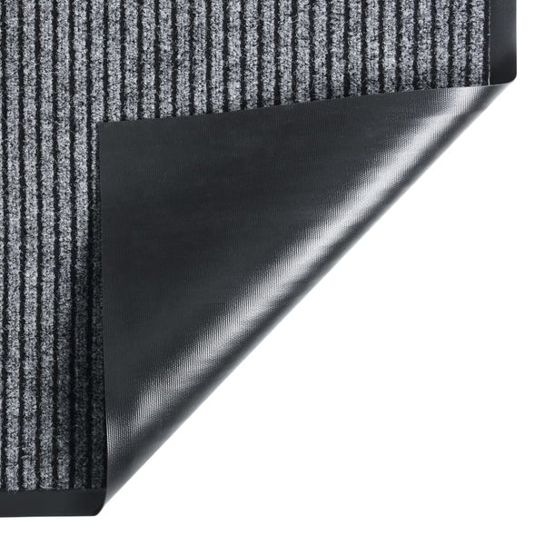 Graue Fußmatte Tenonia 80x120cm (gestreift)