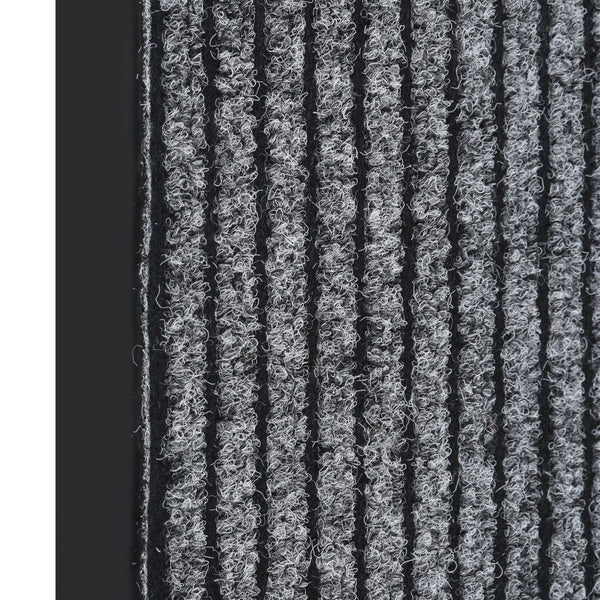 Graue Fußmatte Tenonia 80x120cm (gestreift)