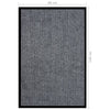 Graue Fußmatte Tenonia 80x120cm (gestreift)