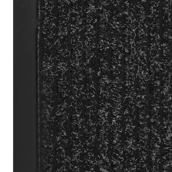 Anthrazitfarbene gestreifte Fußmatte Tenonia 80x120cm