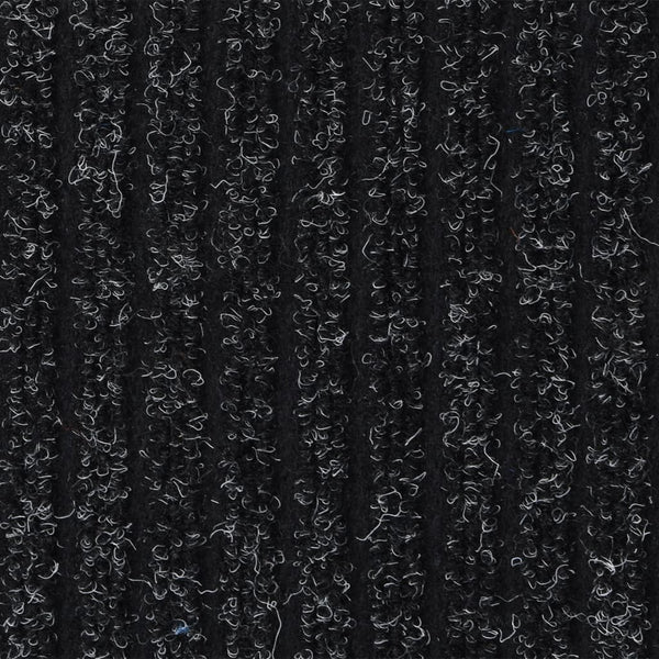 Anthrazitfarbene gestreifte Fußmatte Tenonia 80x120cm