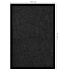 Anthrazitfarbene gestreifte Fußmatte Tenonia 80x120cm