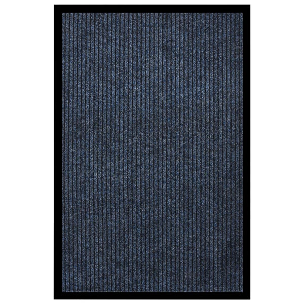 Blauer Tenonia-Fußabtreter 80x120cm (gestreift)