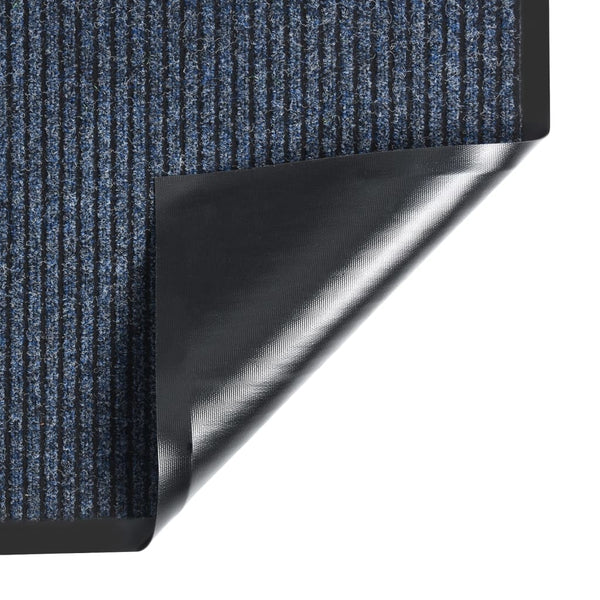 Blauer Tenonia-Fußabtreter 80x120cm (gestreift)