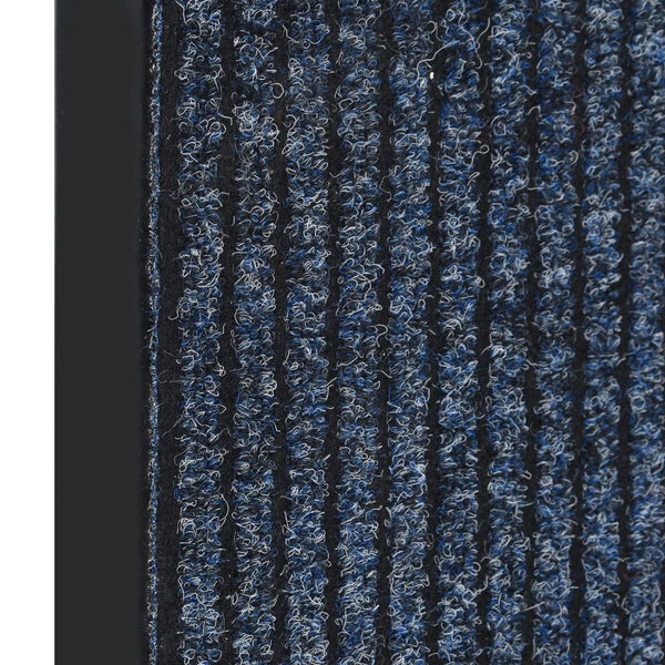 Blauer Tenonia-Fußabtreter 80x120cm (gestreift)