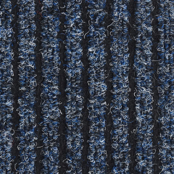 Blauer Tenonia-Fußabtreter 80x120cm (gestreift)