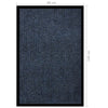 Blauer Tenonia-Fußabtreter 80x120cm (gestreift)