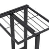 Schwarzer Blumenständer Minadora 43x22x98cm (5-stöckig, Metall)