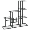 Schwarzer Blumenständer Otonoga 94,5x25x88cm (Metall)