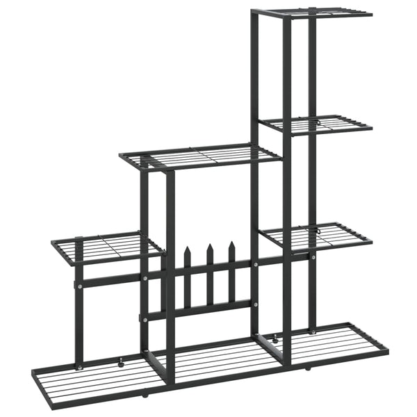Schwarzer Blumenständer Otonoga 94,5x25x88cm (Metall)