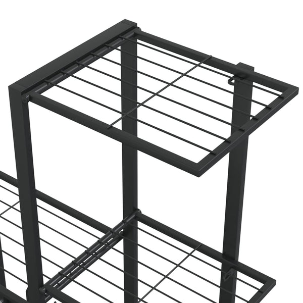 Schwarzer Blumenständer Otonoga 94,5x25x88cm (Metall)