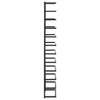 Schwarzer Handtuchhalter Enoru 24x12x96cm (Stahl)
