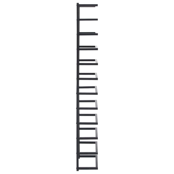 Schwarzer Handtuchhalter Enoru 24x12x96cm (Stahl)