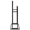 Schwarzer freistehender Handtuchhalter Rosent 48x24x78,5cm (Eisen)