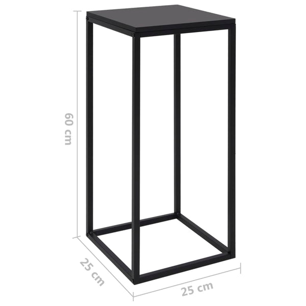 Schwarze Beistelltische Elga (2 Stk. Stahl)
