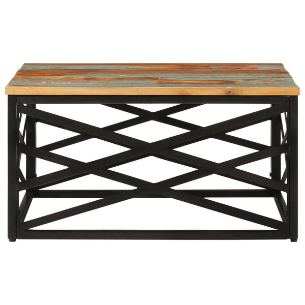 Couchtisch Afinela 68x68x35cm (recyceltes Massivholz)