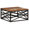 Couchtisch Afinela 68x68x35cm (recyceltes Massivholz)