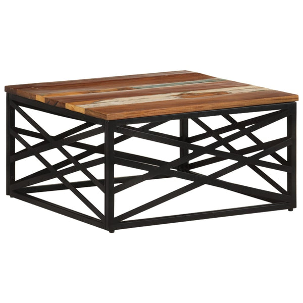 Couchtisch Afinela 68x68x35cm (recyceltes Massivholz)