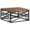 Couchtisch Afinela 68x68x35cm (recyceltes Massivholz)