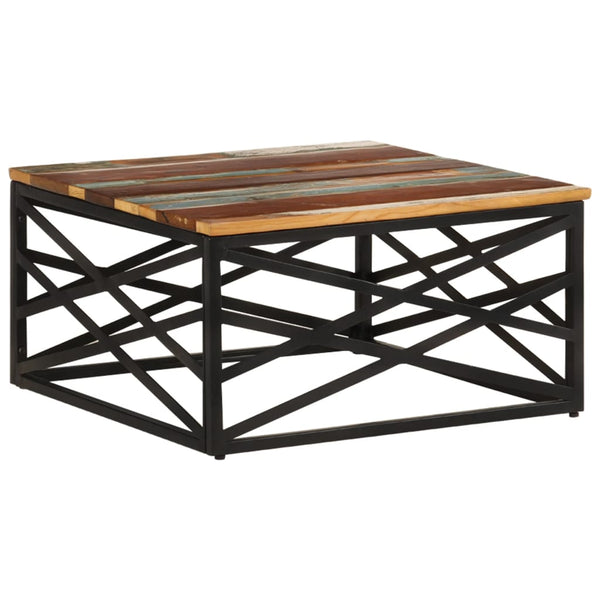 Couchtisch Afinela 68x68x35cm (recyceltes Massivholz)