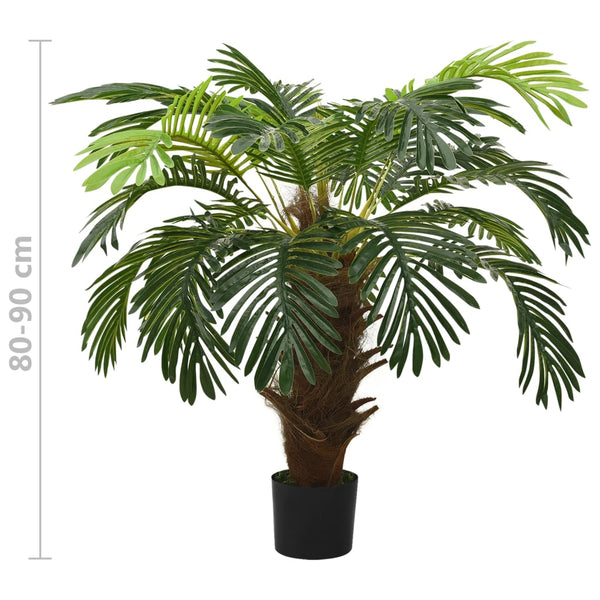 Vihreä tekokasvi japaninkäpypalmu ruukulla Vaghia 90cm