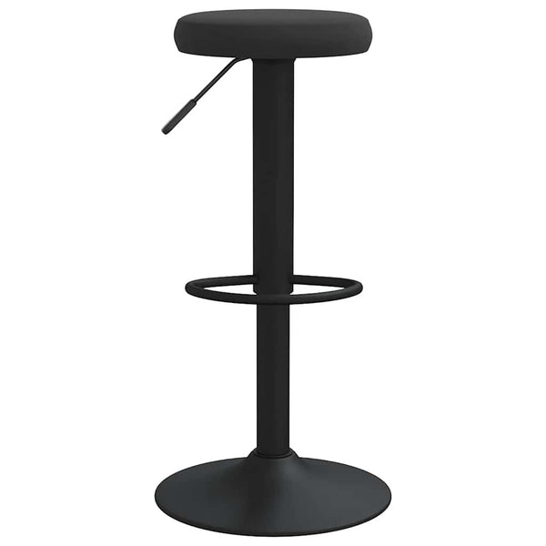 Schwarze Barhocker Vighenia (2er Set Samt)