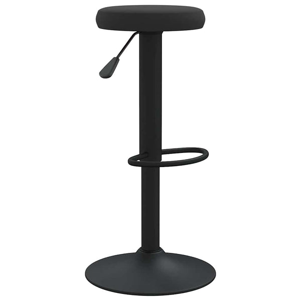 Schwarze Barhocker Vighenia (2er Set Samt)