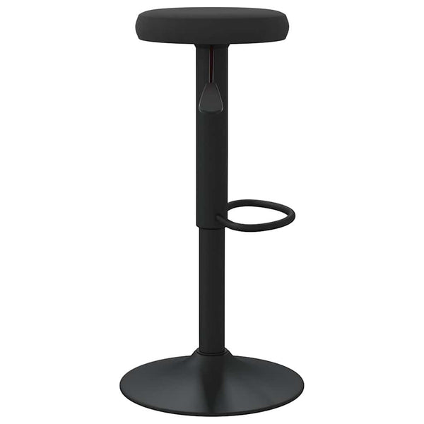 Schwarze Barhocker Vighenia (2er Set Samt)
