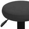 Schwarze Barhocker Vighenia (2er Set Samt)