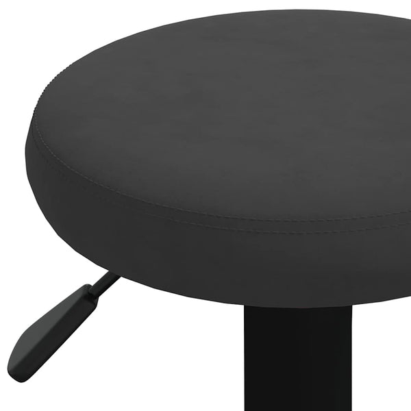 Schwarze Barhocker Vighenia (2er Set Samt)