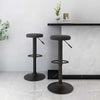 Schwarze Barhocker Vighenia (2er Set Samt)