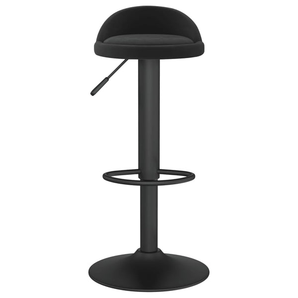 Schwarze Barhocker Marlita (2er-Set Samt)