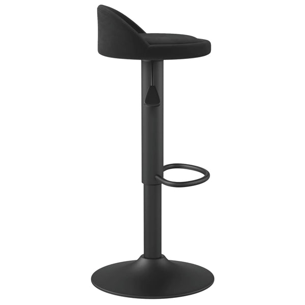 Schwarze Barhocker Marlita (2er-Set Samt)