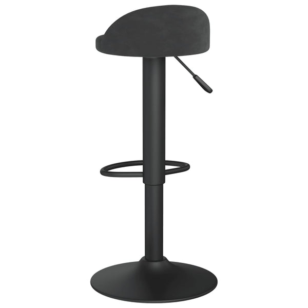 Schwarze Barhocker Marlita (2er-Set Samt)