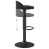 Schwarze Barhocker Marlita (2er-Set Samt)
