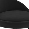 Schwarze Barhocker Marlita (2er-Set Samt)