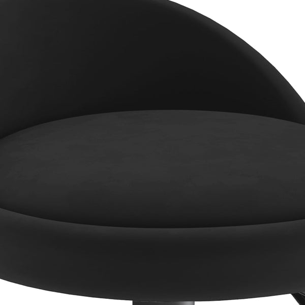 Schwarze Barhocker Marlita (2er-Set Samt)