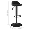 Schwarze Barhocker Marlita (2er-Set Samt)