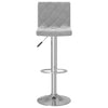 Hellgraue Barhocker Lubian (2er Set Samt)